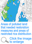 Areas of polluted land that needed restoration measures