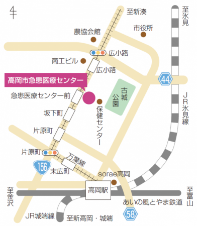 高岡市急患医療センター図