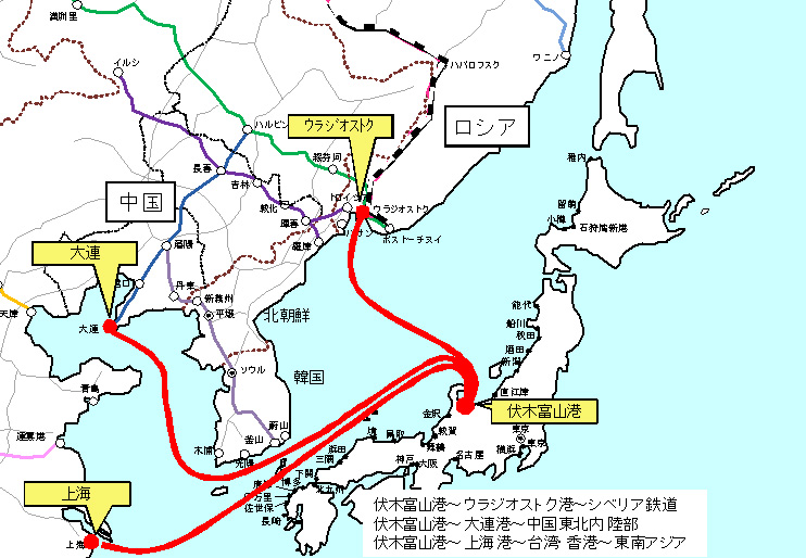 図－１０　「環日本海ゴールデンルート構想」