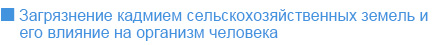 Загрязнение кадмием сельскохозяйственных земель и его влияние на организм человека