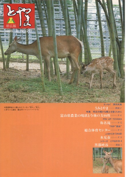 県広報とやま　1986年（昭和61年）8月号　No.211　表紙