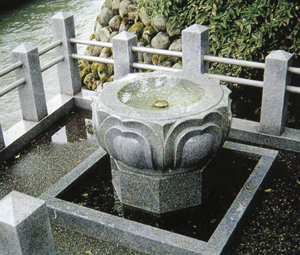 誕生寺の誕生水の写真