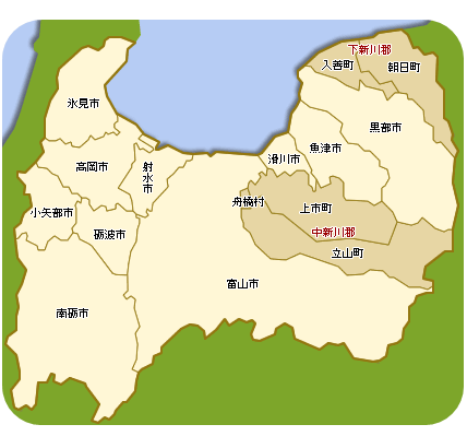 富山県地図