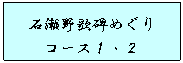 石瀬野歌碑めぐりコース1・2