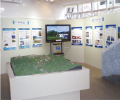 立山カルデラ砂防博物館内の写真