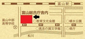 総合県税事務所の地図