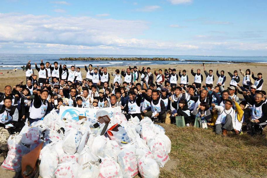 スポGOMI大会in岩瀬浜富山信用金庫