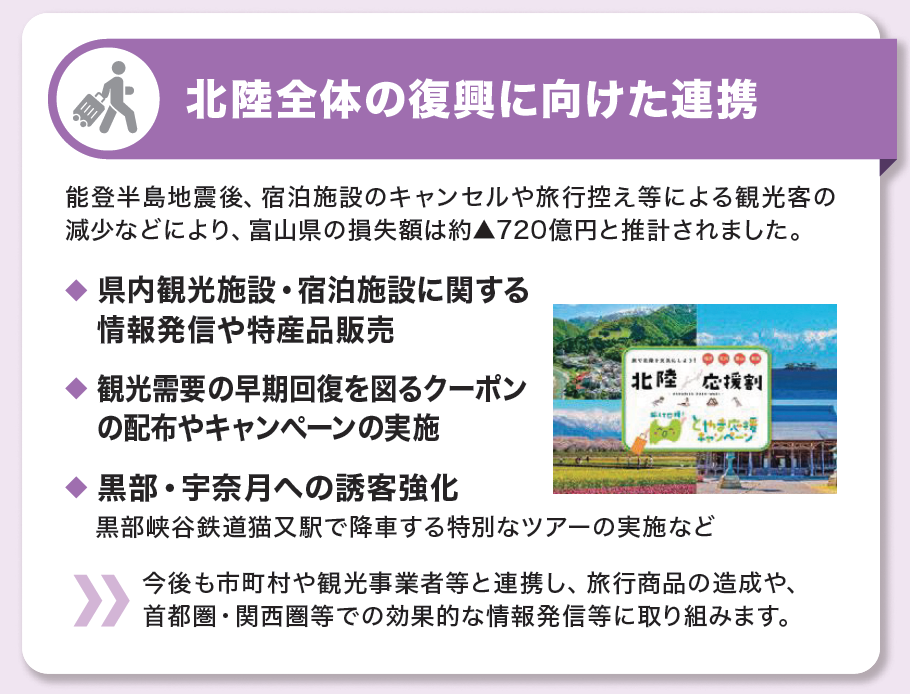 北陸全体の復興に向けた連携