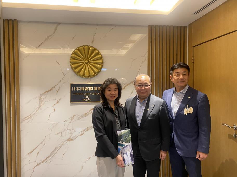 在サンパウロ総領事館訪問