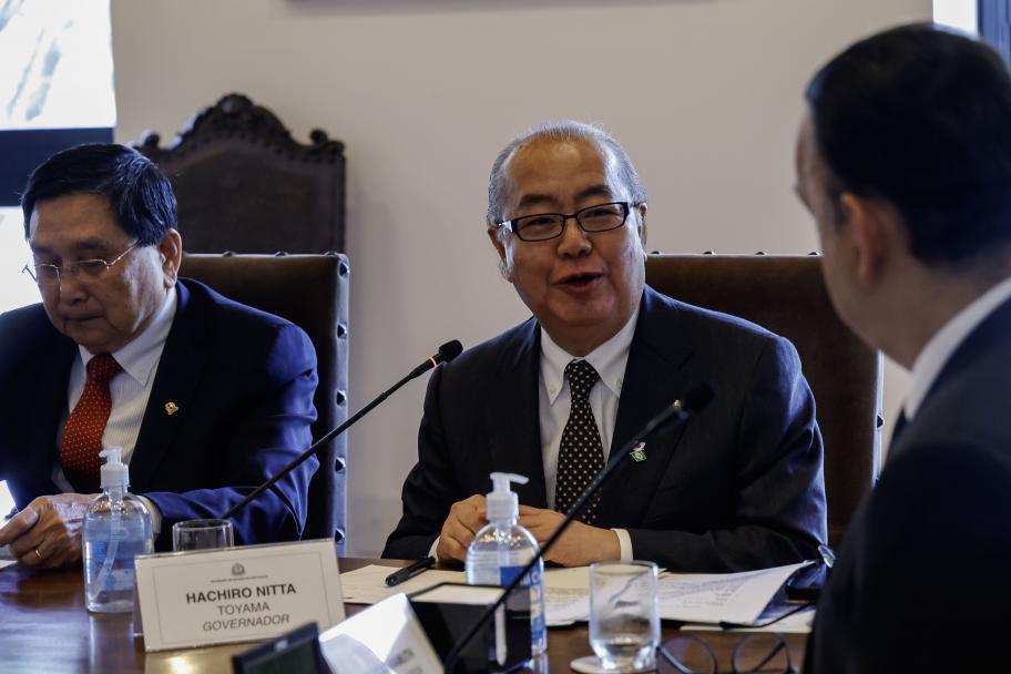 サンパウロ州政府会談新田知事