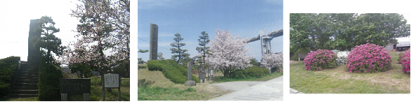 開港記念碑緑地の写真