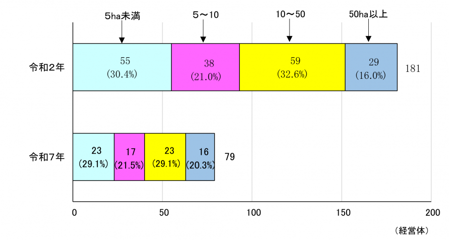 図10保有山林面積規模別林業経営体数
