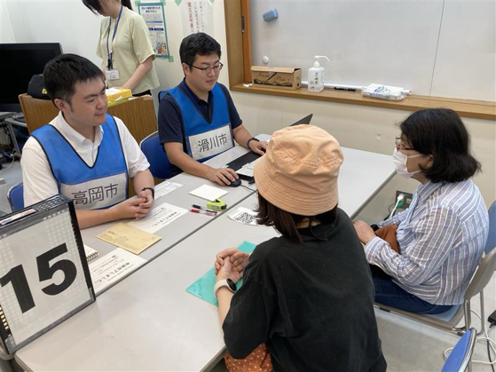 罹災証明書の申請受付業務