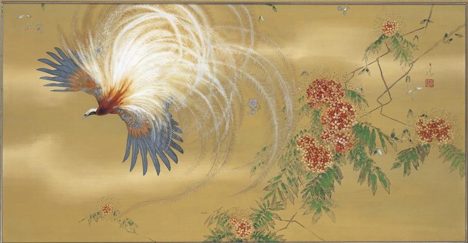 石崎光瑤_花鳥の図