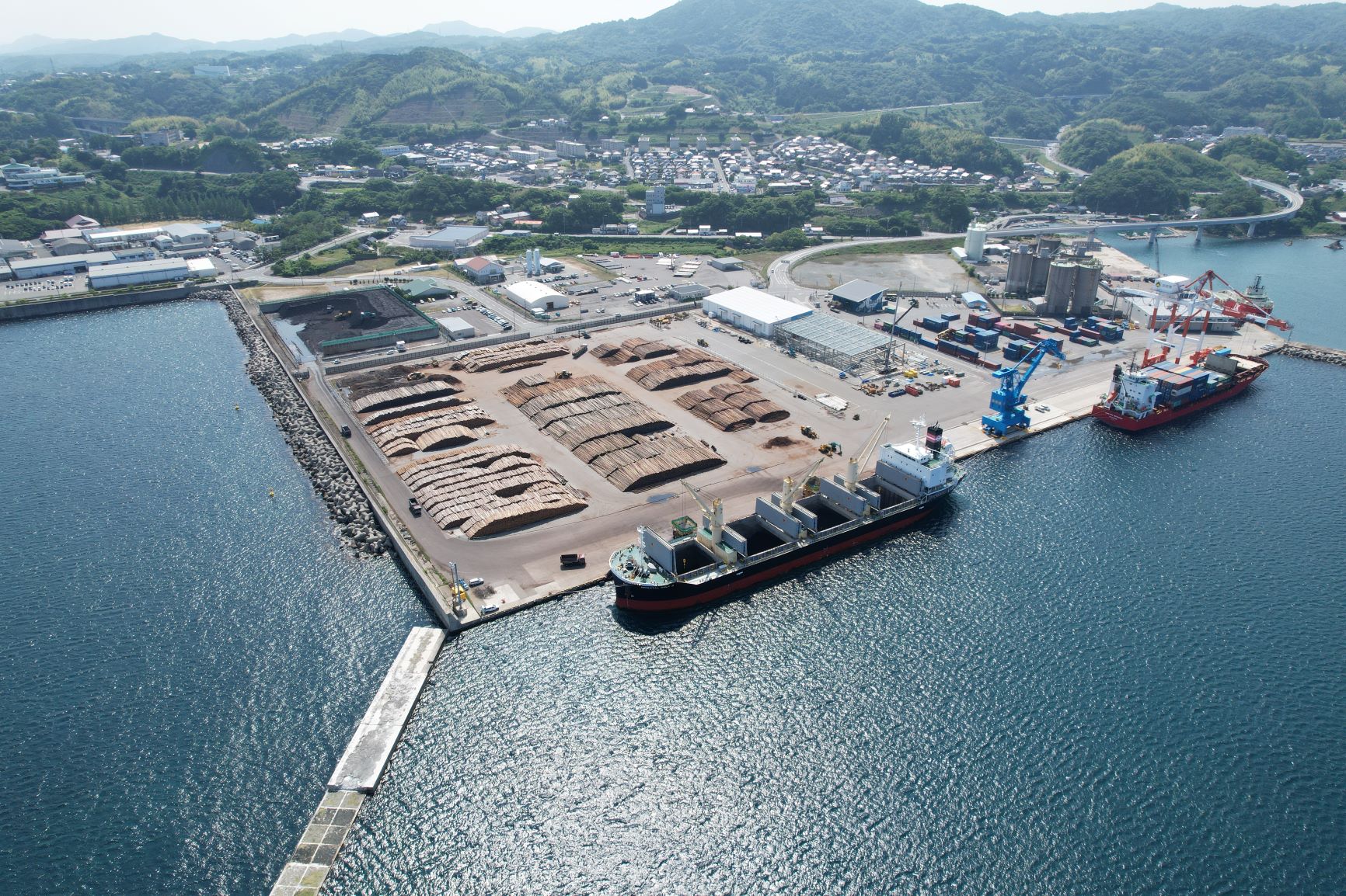 島根県（浜田港 臨港道路 福井４号線、新北防波堤）